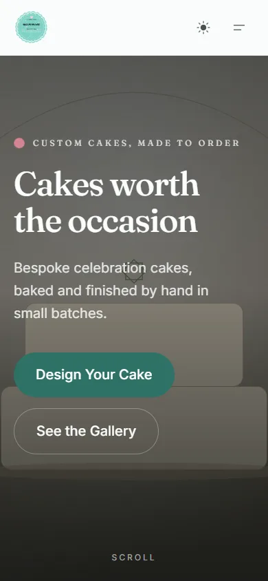 MasHoorCake on a phone.